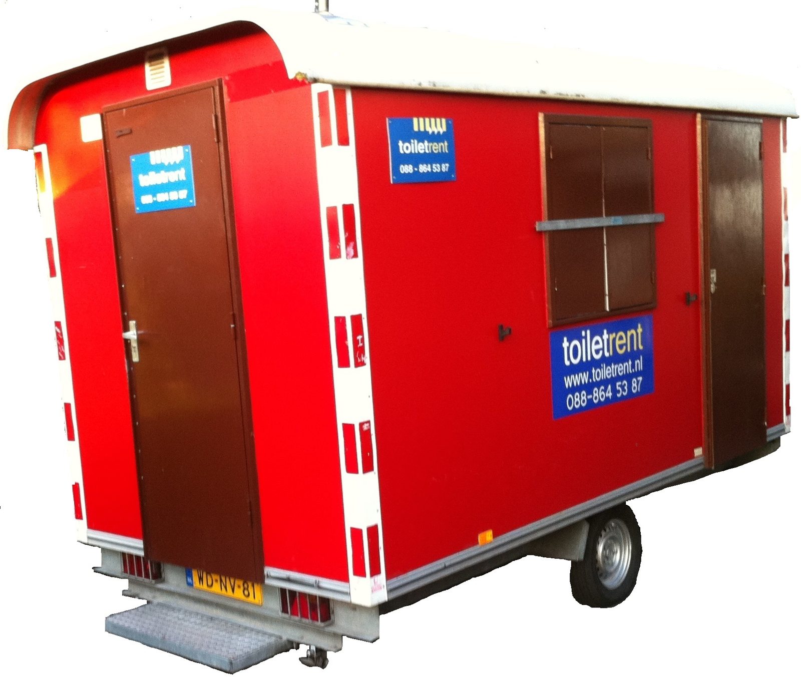 Schaftwagen met ingebouwd toilet